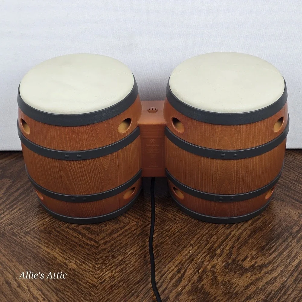 DK Donkey Kong Bongos Nintendo GameCube Wii DOL-021 Drum Controller Untested